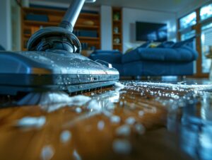 vacuum cleaner tackling heavily soiled floor